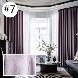 Cortinas Opacas Modernas De Color Sólido, Hechas A Medida, Para Sala De Estar.