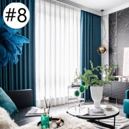 Cortinas Opacas Modernas De Color Sólido, Hechas A Medida, Para Sala De Estar.