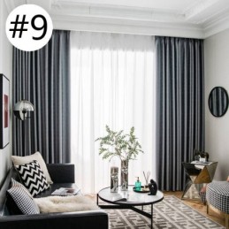 Cortinas Opacas Modernas De Color Sólido, Hechas A Medida, Para Sala De Estar.
