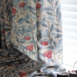 Cortinas Opacas Con Estampado Floral De Estilo Campestre Americano