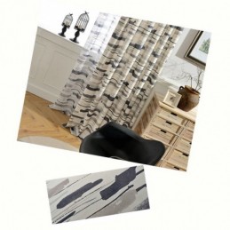 Cortina Abstracta Colorida Hecha A Medida Para Habitación Infantil.