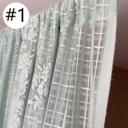 Elegantes Cortinas De Gasa Transparente, Decorativas Para Sala De Estar Y Dormitorio.