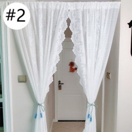 Elegantes Cortinas De Gasa Transparente, Decorativas Para Sala De Estar Y Dormitorio.
