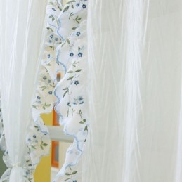 Cortinas Transparentes De Jacquard Modernas, Tratamiento Nórdico Para Ventanas De Sala De Estar