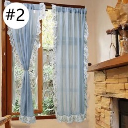 Cortinas Transparentes De Jacquard Modernas, Tratamiento Nórdico Para Ventanas De Sala De Estar