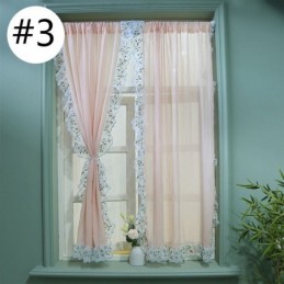 Cortinas Transparentes De Jacquard Modernas, Tratamiento Nórdico Para Ventanas De Sala De Estar