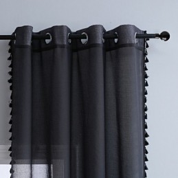 Cortinas De Tul Transparente Modernas De Gasa Transparente, Hechas A Medida Para Sala De Estar Y Dormitorio.