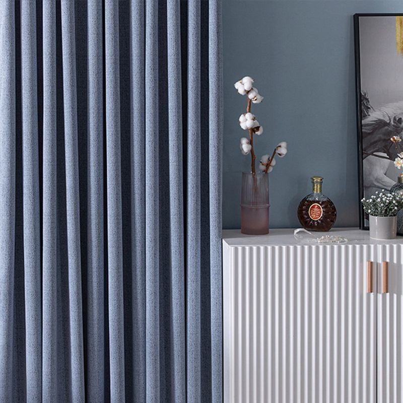 Cortina Moderna De Color Sólido, Hecha A Medida, Opaca, Para Sala De Estar.