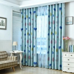 Cortina De Dibujos Animados Para Habitación Infantil, Hecha A Medida, Con Estampado De Árbol Pequeño, Para Guardería.