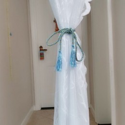 Cortinas Translúcidas Modernas Con Diseño De Pájaros De Tul Blanco Para Sala De Estar