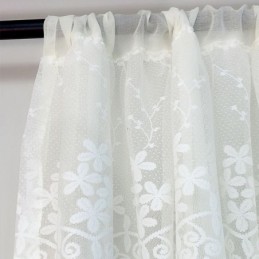 Cortina De Tul Con Diseño Floral Moderno, Hecha A Medida, Para Sala De Estar Y Dormitorio.