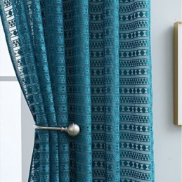 Cortina Nórdica Transparente Hecha A Medida, Cortinas De Gasa Sencillas Para Sala De Estar Y Dormitorio